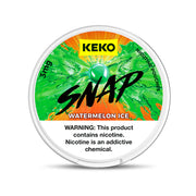 Keko SNAP Watermelon Ice nicotine pouch can - tobacco-free, refreshing fruit flavor