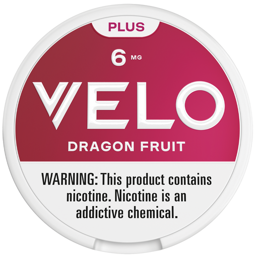 VELO Plus Dragon Fruit nicotine pouch can - synthetic nicotine, exotic fruit flavor