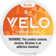 VELO Citrus Chill product packaging with orange and white design