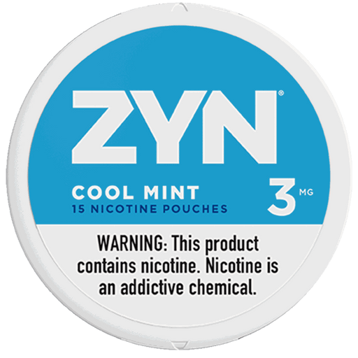 ZYN Cool Mint nicotine pouch can - America's #1 nicotine pouch, 3mg and 6mg